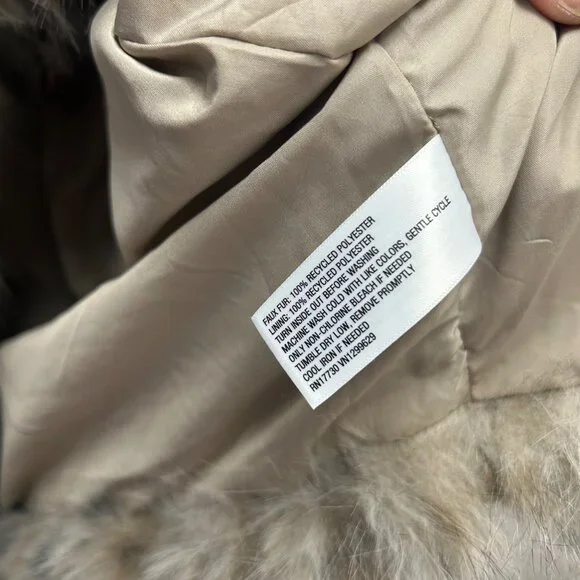 K-159 Wild Fable Women's XXS Leopard Print Faux Fur Jacket - Picture 3 of 4